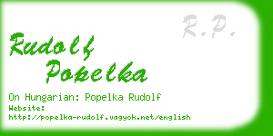 rudolf popelka business card